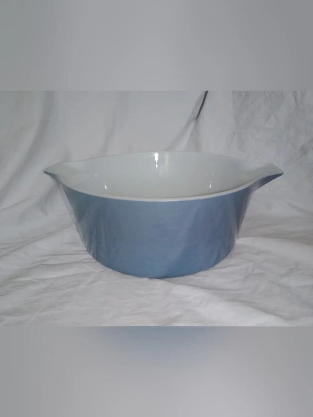 Vintage Pyrex 2.5 Qt Horizon Blue Glass Baking Serving Dish Bowl USA